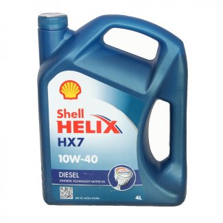 Shell «Helix 10W40 HX7 Diesel». Масло моторное полусинтетическое.